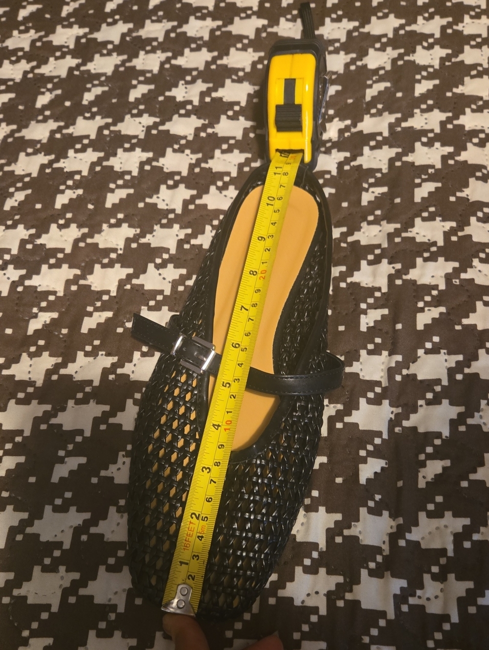 Black Woven Mary Jane Flats - Women - Picture 5 of 5